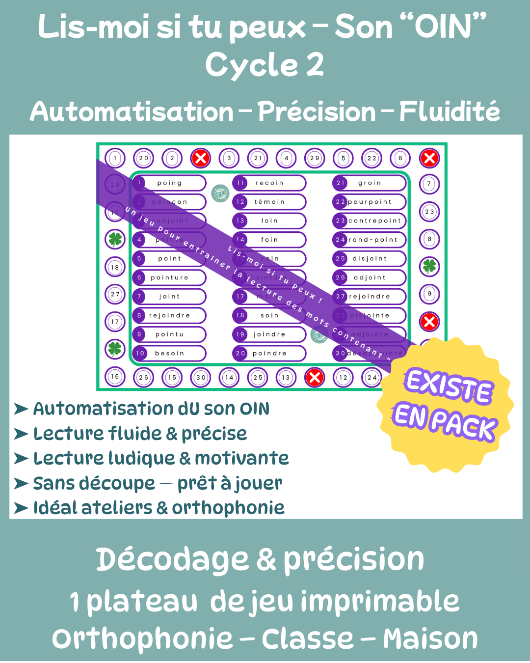 Lis-moi si tu peux - son OIN