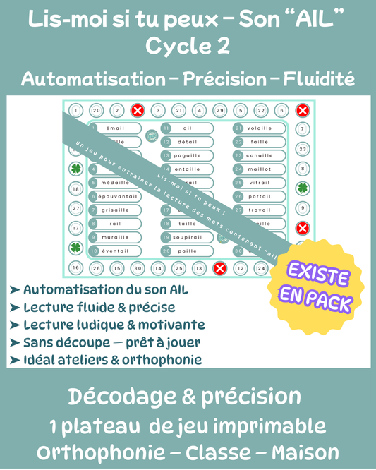 Lis-moi si tu peux - AIL/AILLE