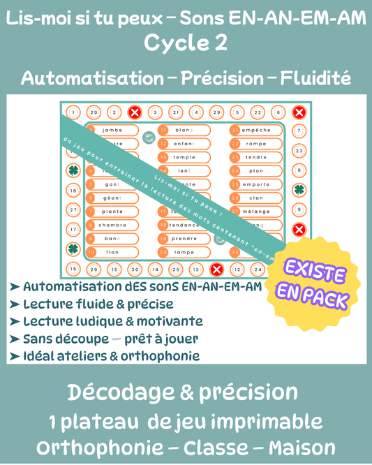 Lis-moi si tu peux - an/en/am/em