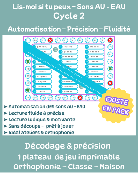 Lis-moi si tu peux - "AU/EAU"