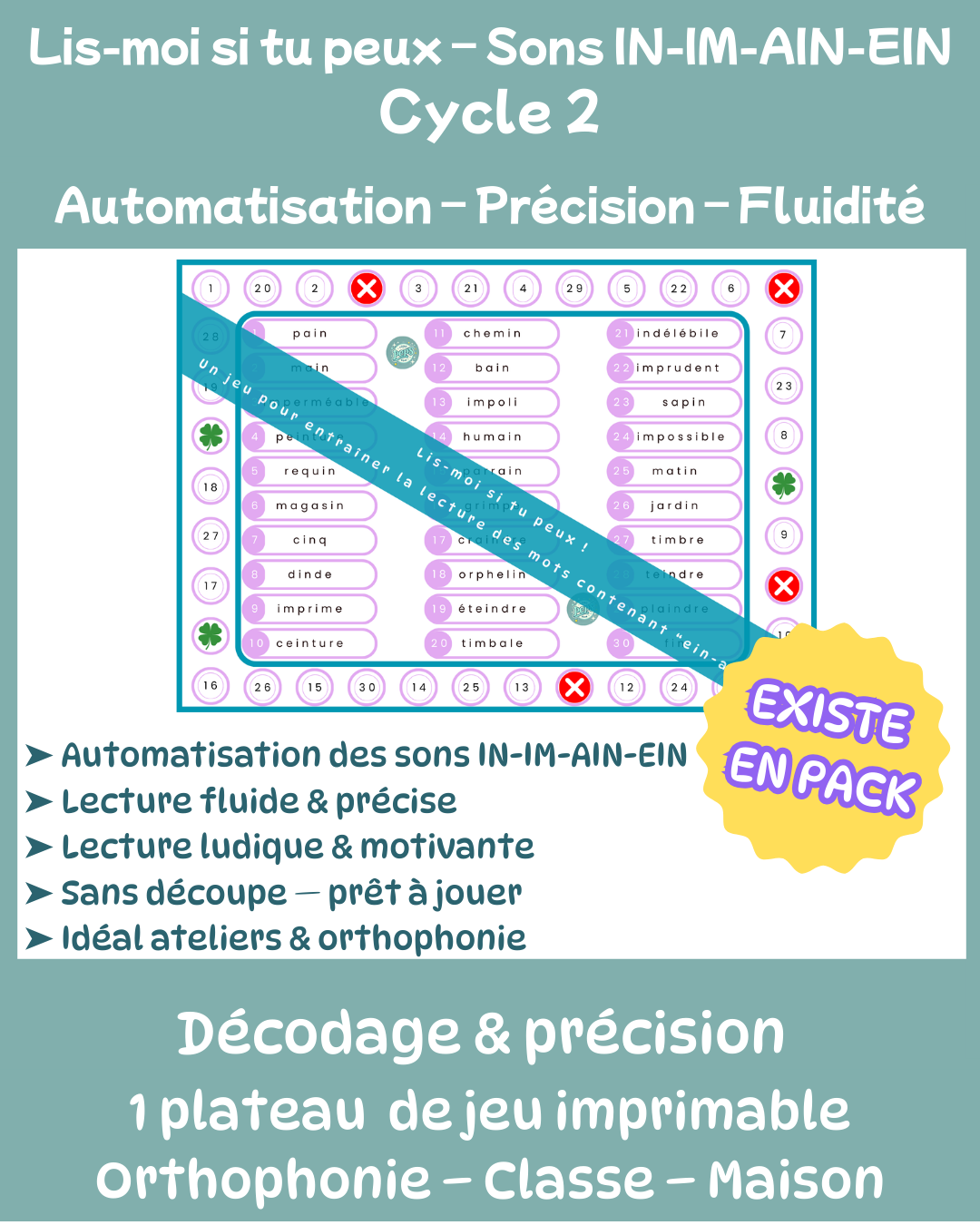 Lis-moi si tu peux - IN/IM/AIN/EIN