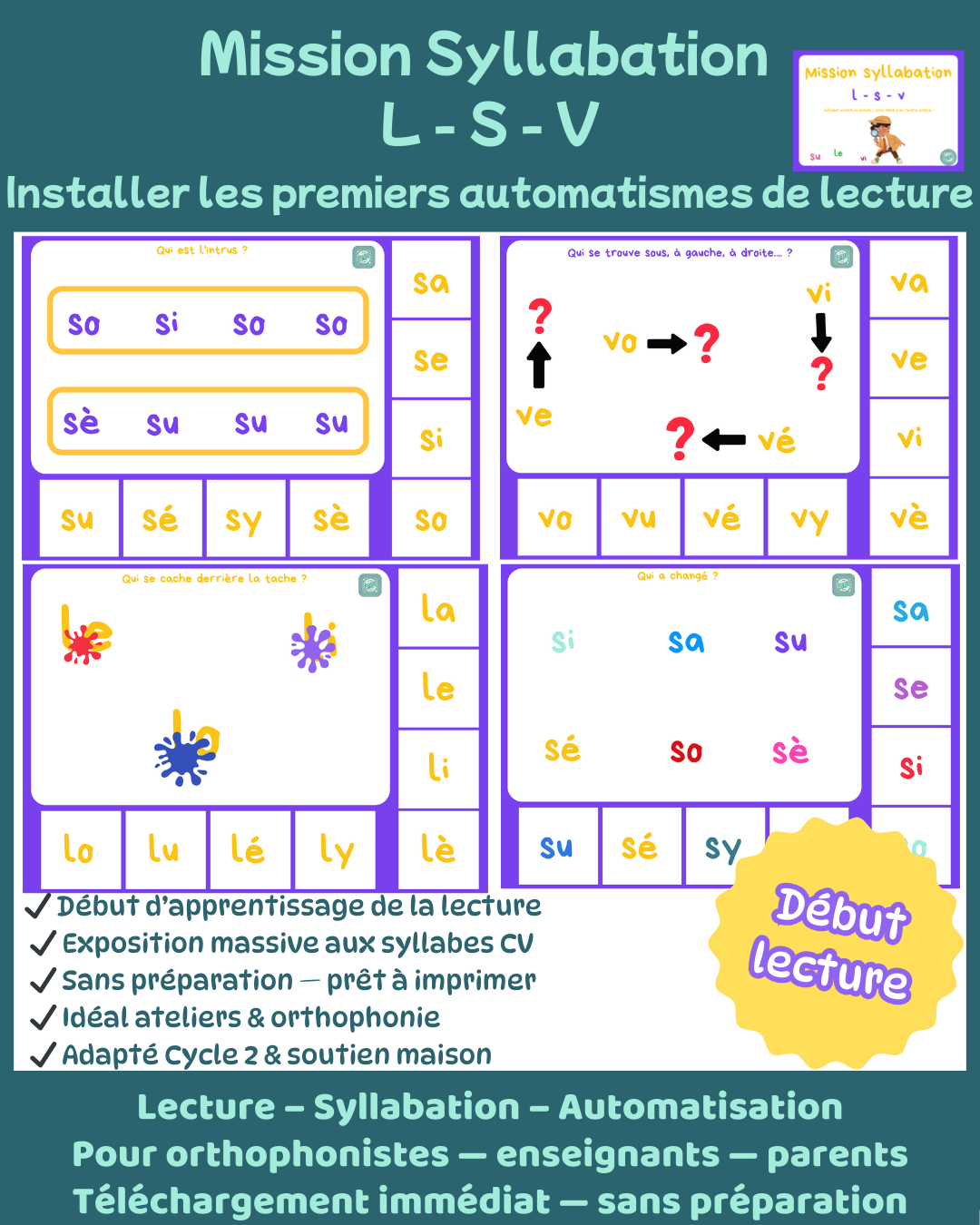 Mission syllabation : s - l - v