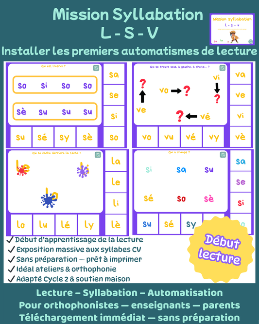 Mission syllabation : s - l - v