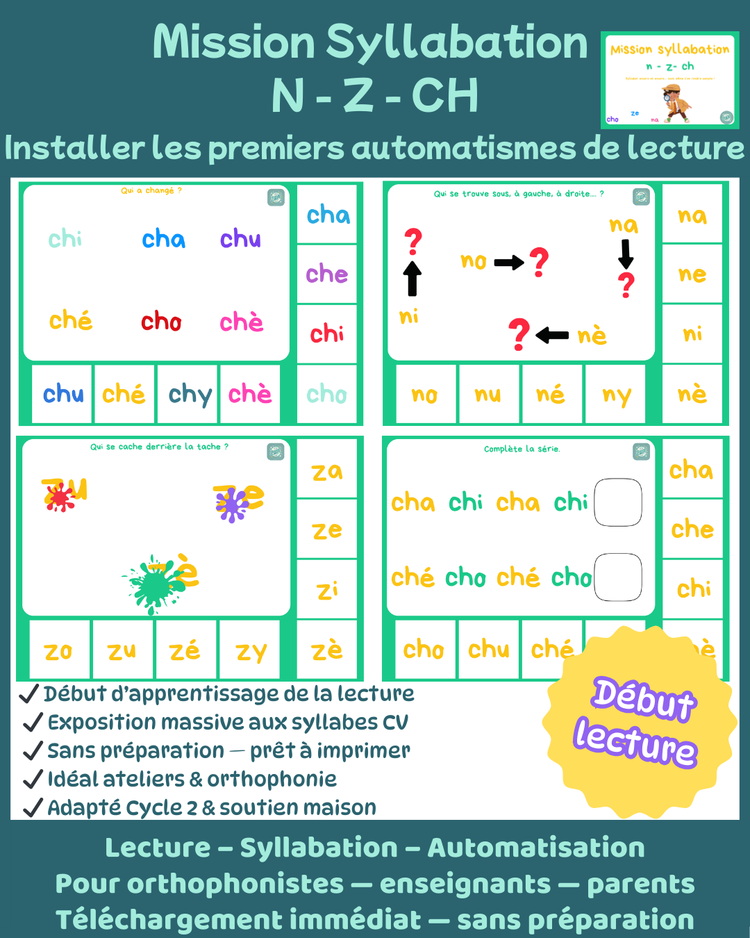 Mission syllabation : n / z / ch