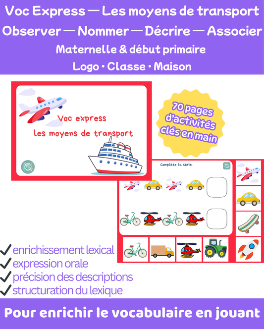 Voc express - les moyens de transport