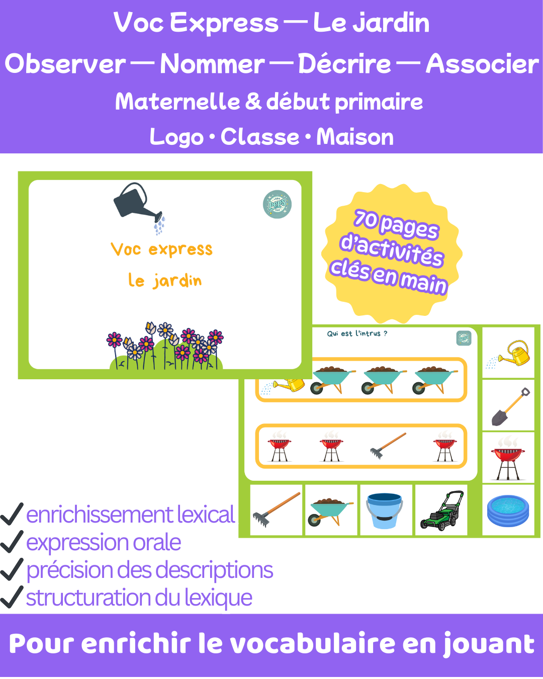 Voc express - le jardin