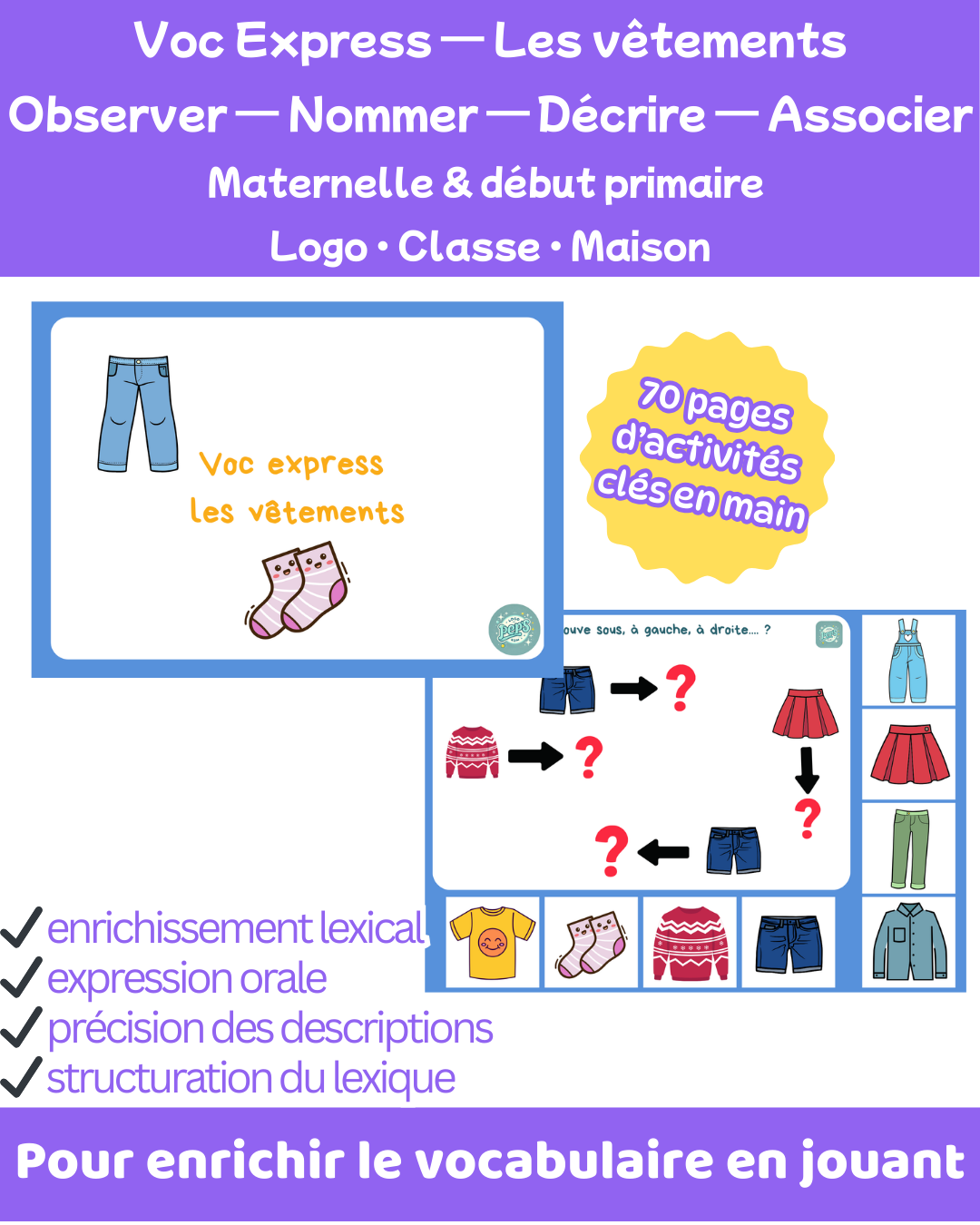 Voc express - les vêtements