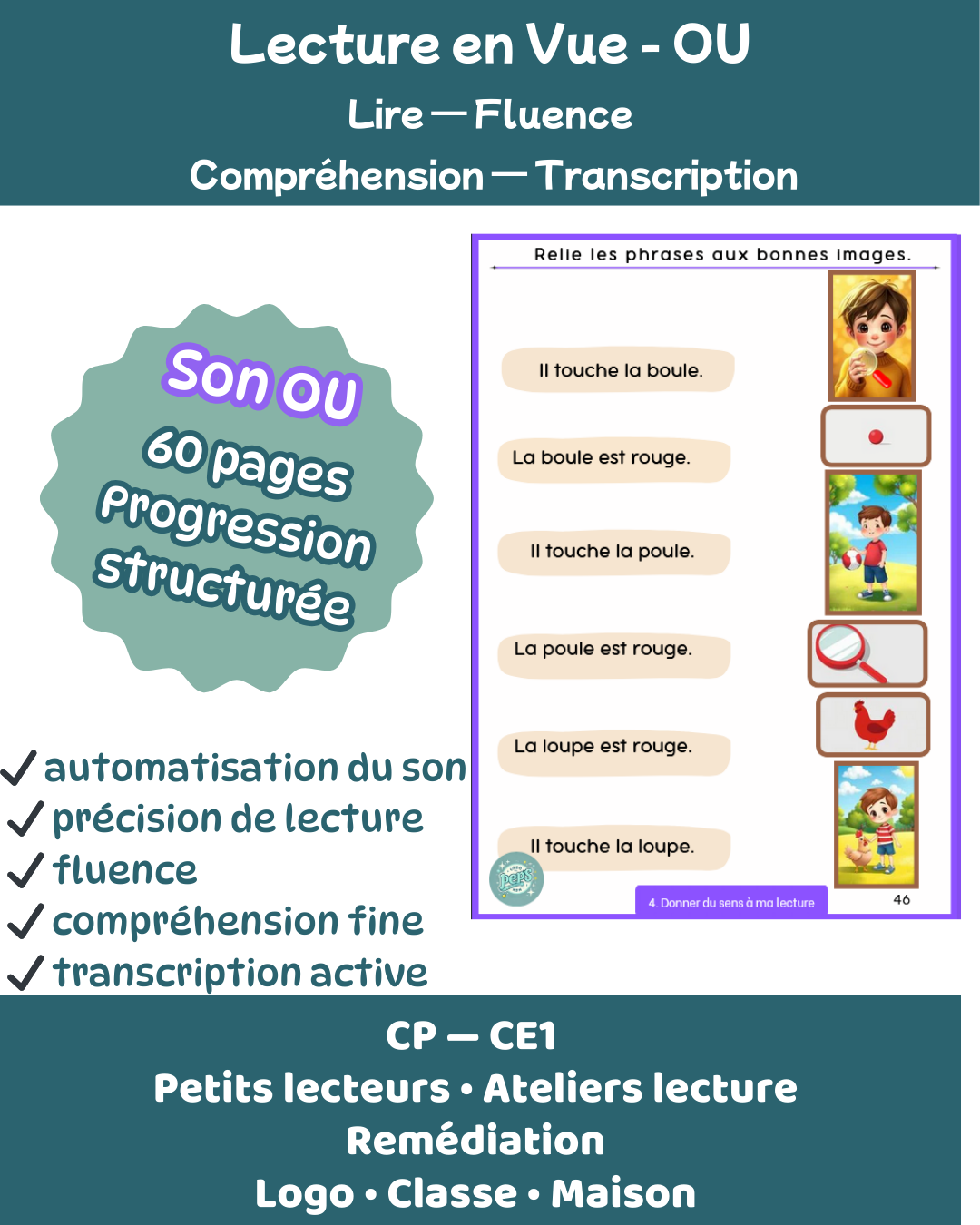 Lecture en vue - son "ou" - fichier lecture