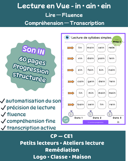 Lecture en vue - son "IN" - fichier lecture