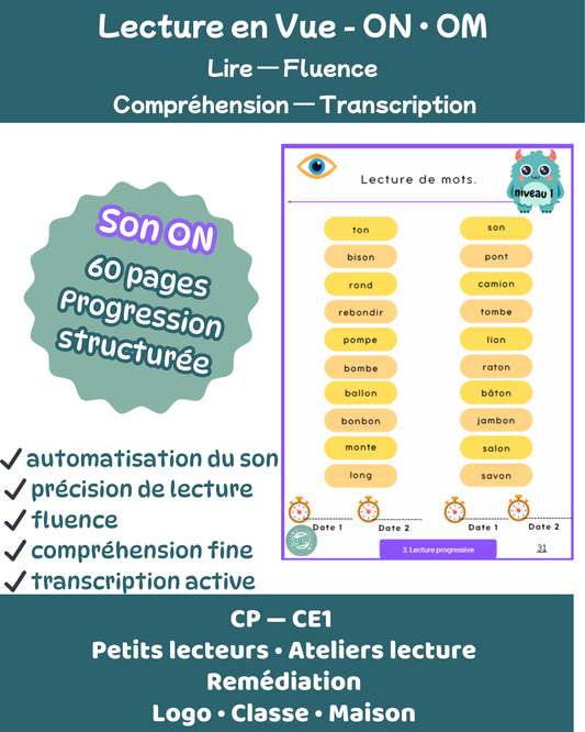Lecture en vue - son "on" - fichier lecture
