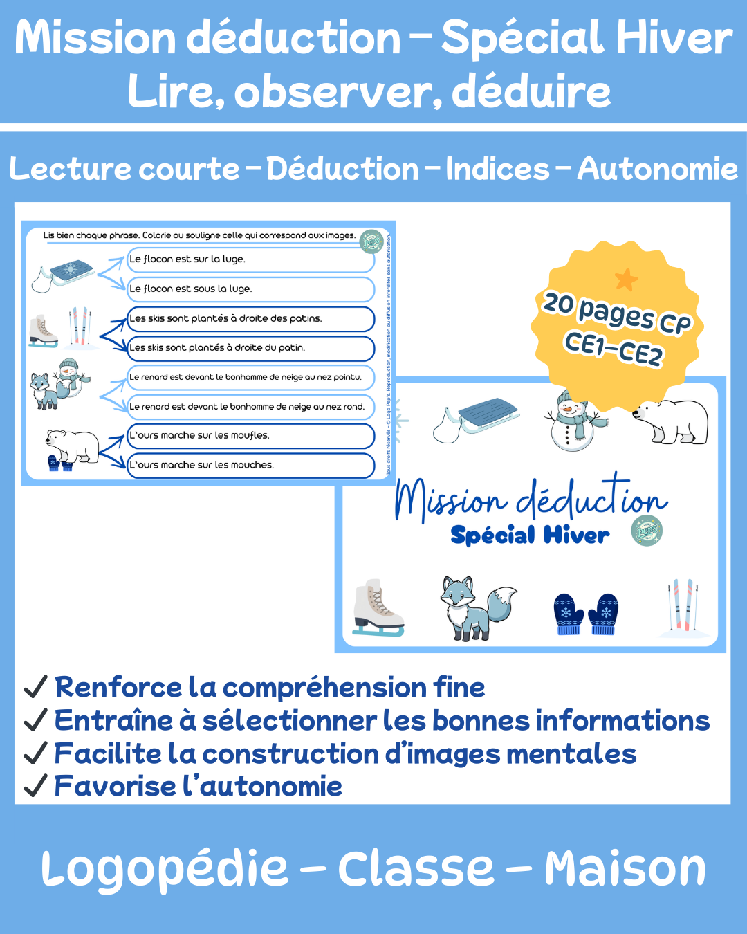 Mission déduction - Spécial hiver
