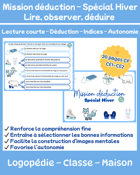 Mission déduction - Spécial hiver