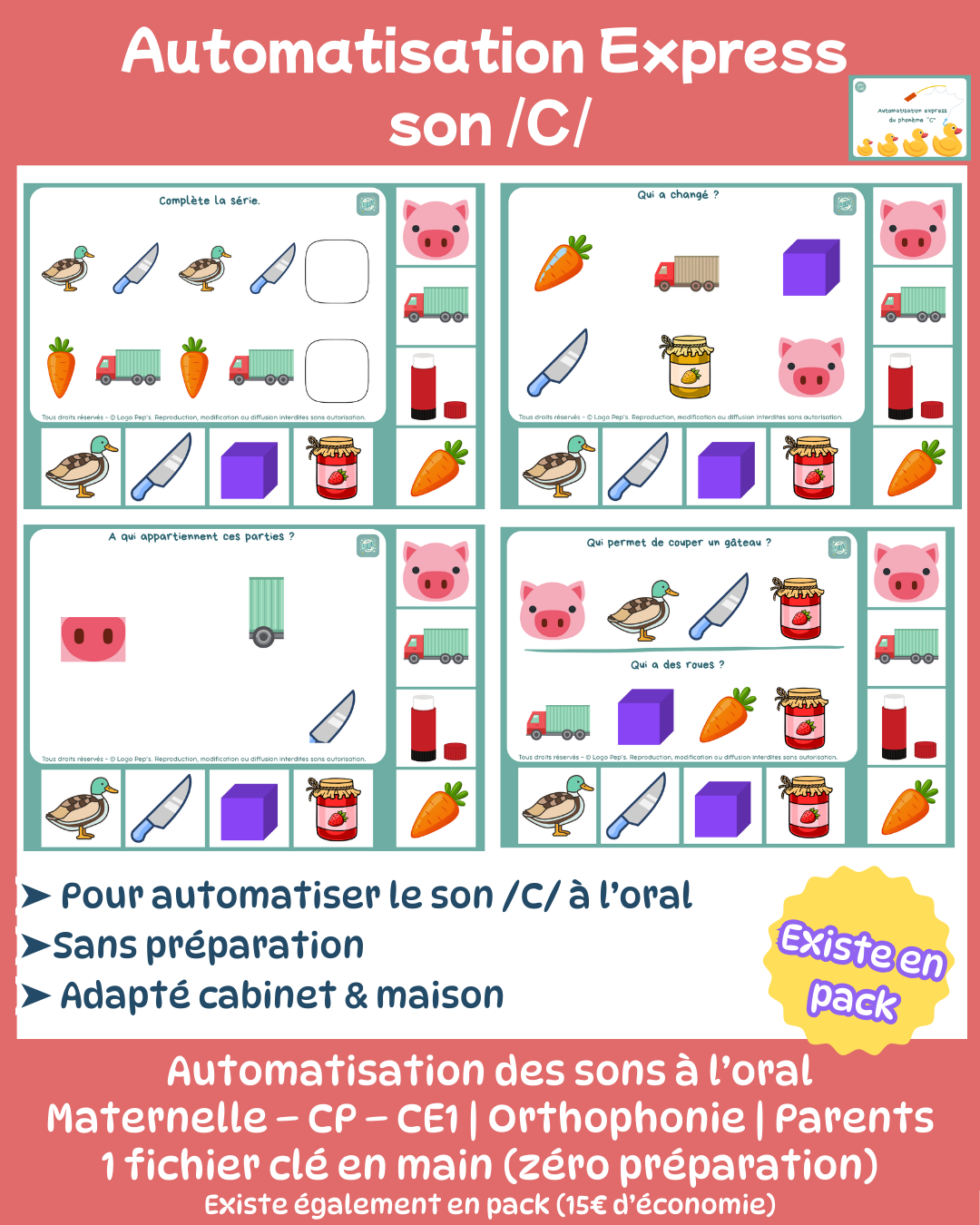 Automatisation express du phonème /c/