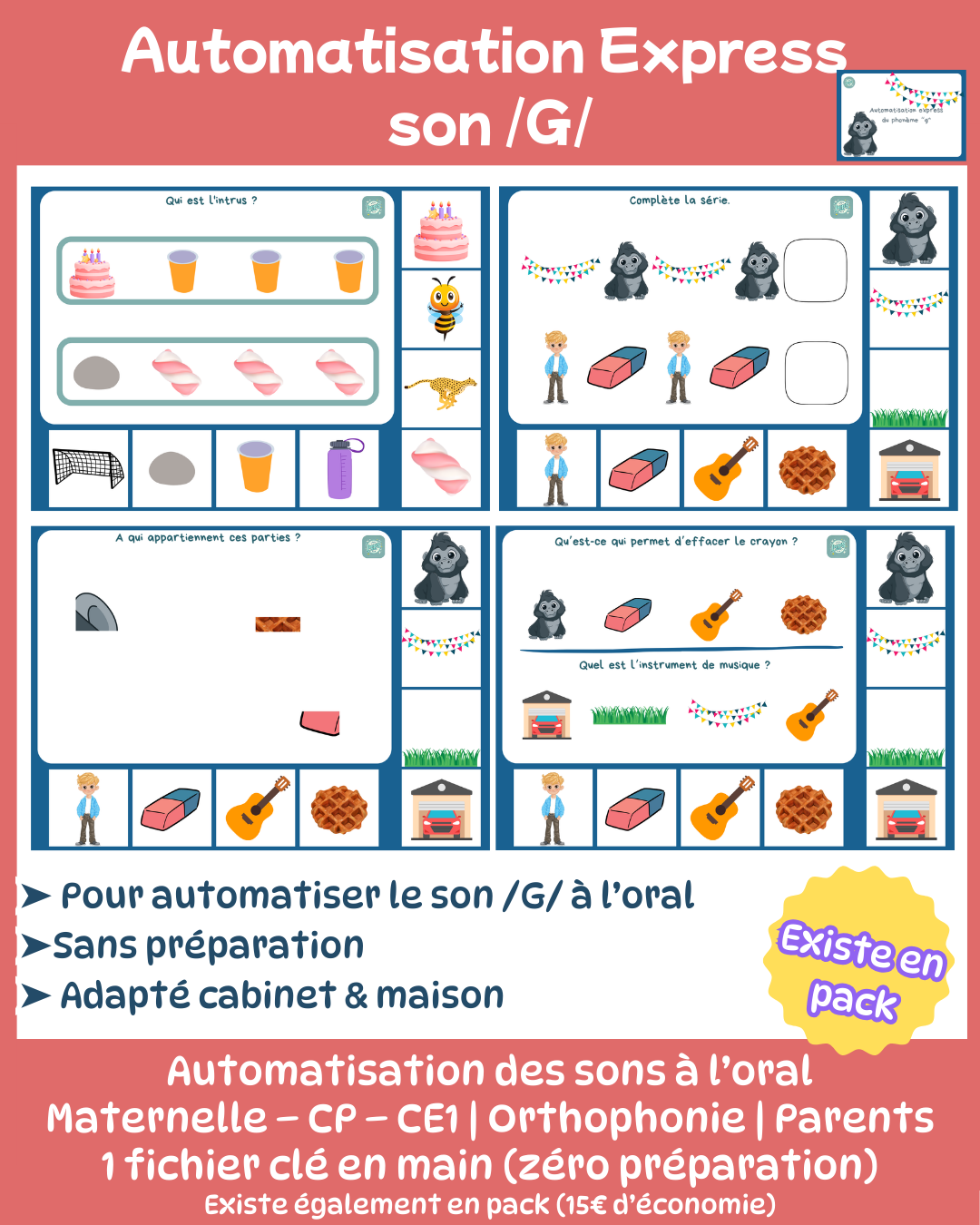 Automatisation express du phonème "g"