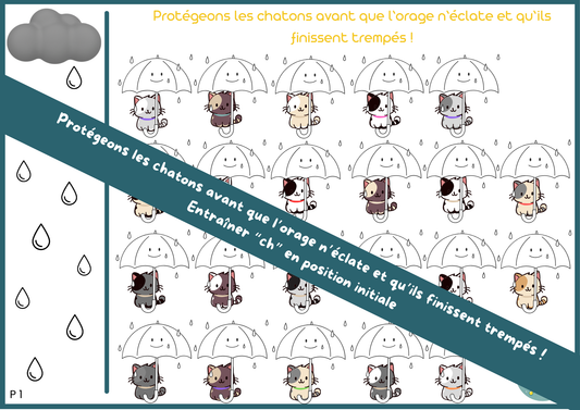Sauvons les chatons ! Articuler le "ch" position initiale