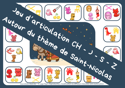 SOS jouets dispersés - phonèmes ch/j/s/z