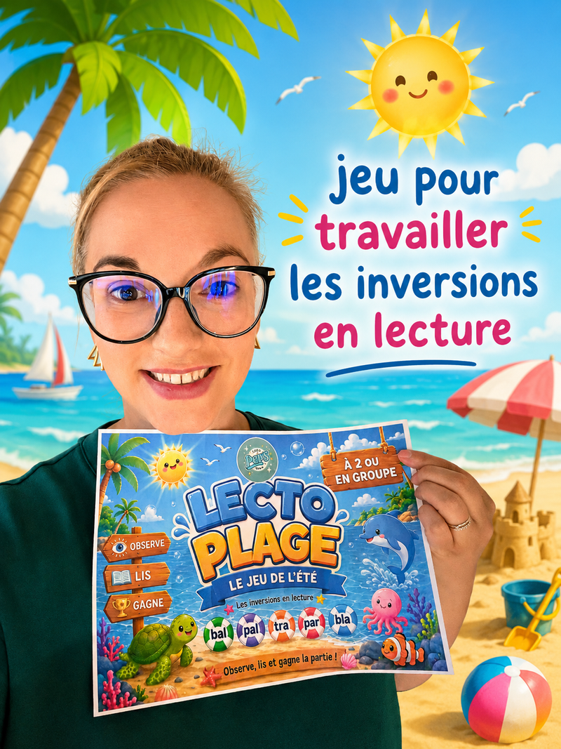 Lecto plage - les inversions en lecture