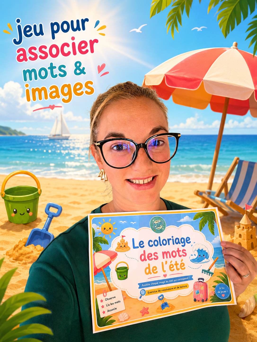 Le coloriage des mots de l'été