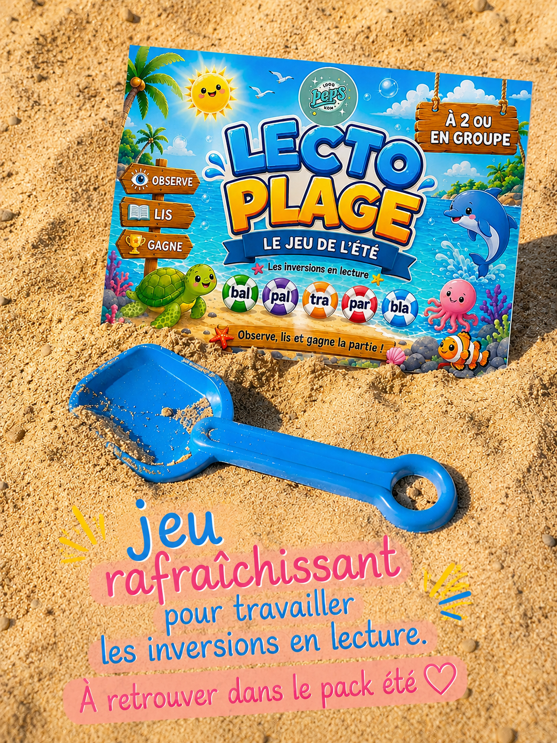 Lecto plage - les inversions en lecture