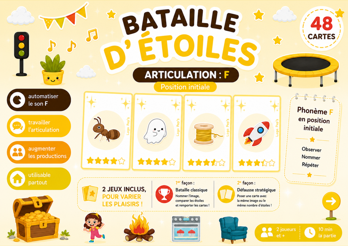 Bataille d'étoiles - Phonème F