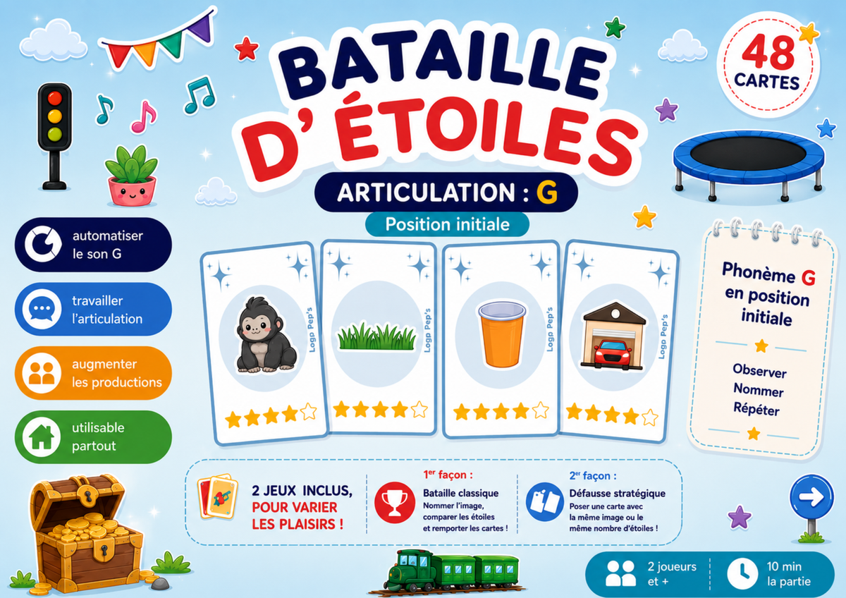 Bataille d'étoiles - Phonème G