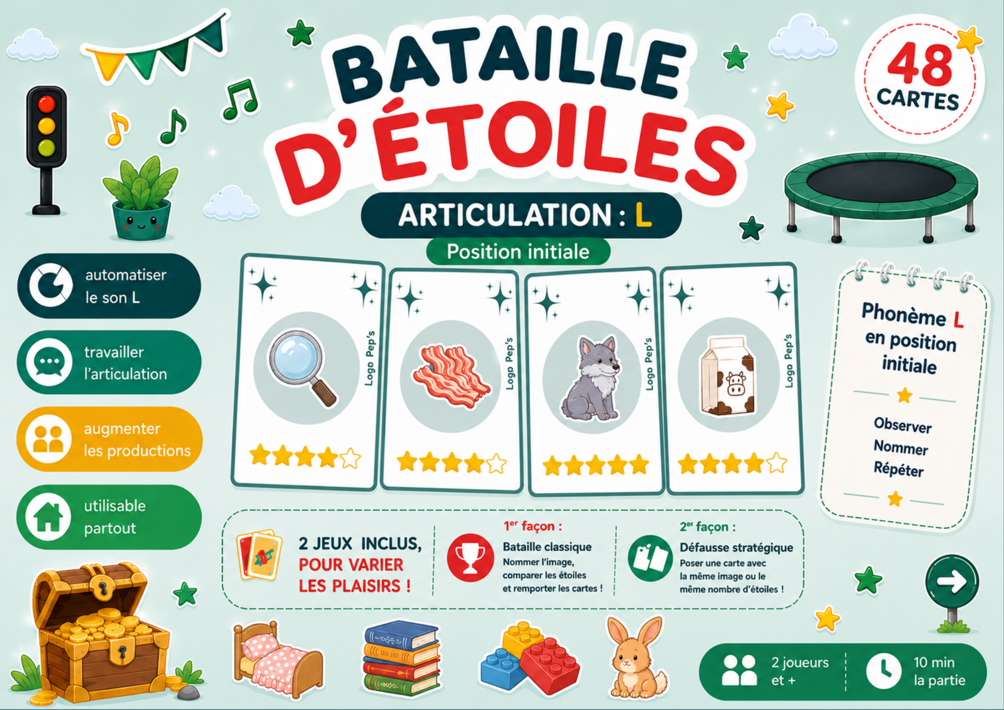 Bataille d'étoiles - Phonème L