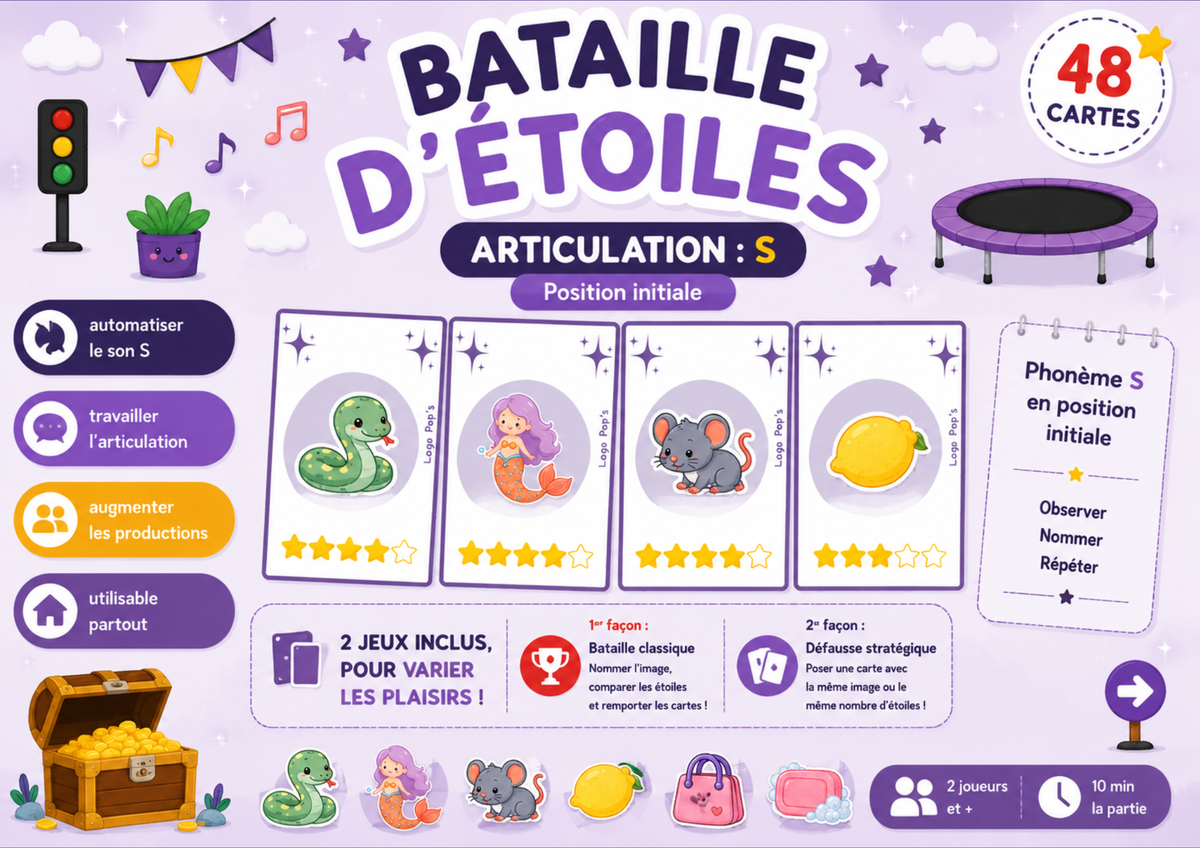 Bataille d'étoiles - Phonème S