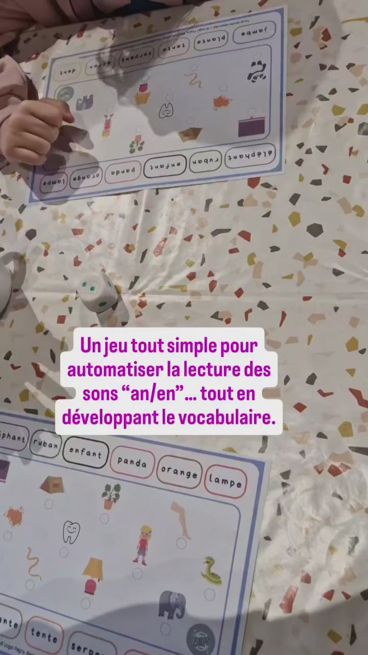 Coloriage des mots – Sons EN/AN