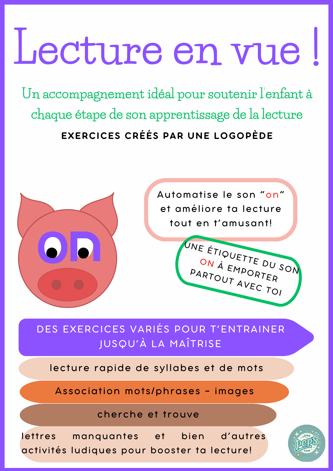 Fiches logopédiques enfants