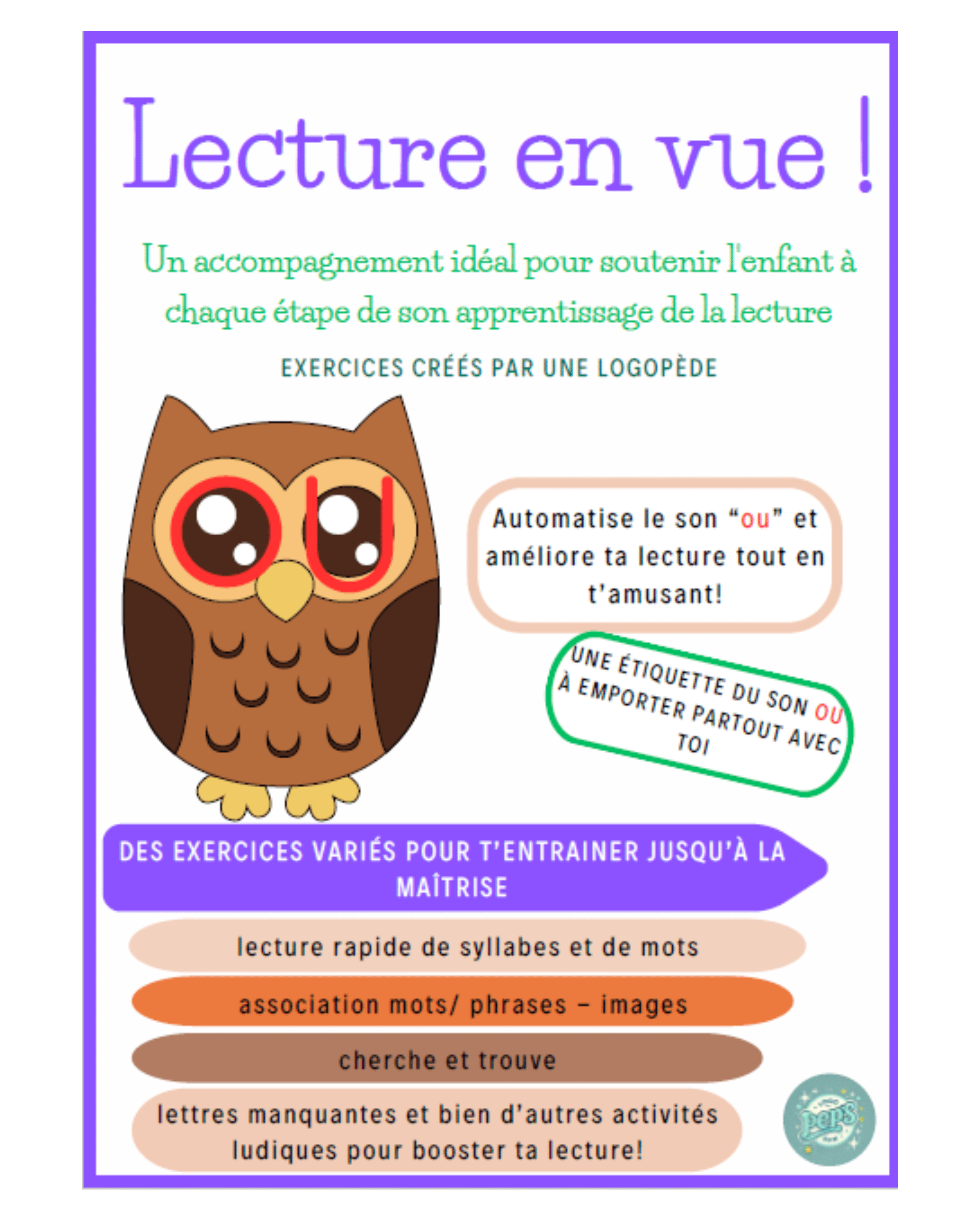 Fiches logopédiques enfants