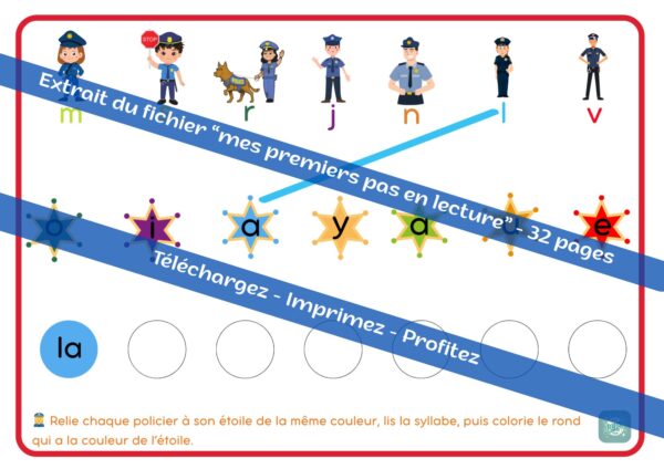 Mes premiers pas en lecture - thème pompier / policier – Image 6