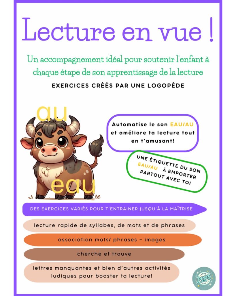 Fiches logopédiques enfant à imprimer pour la lecture, l’articulation et la phonologie