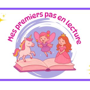 Mes premiers pas en lecture - thème licorne