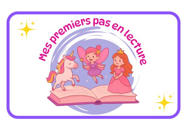 Mes premiers pas en lecture - thème licorne
