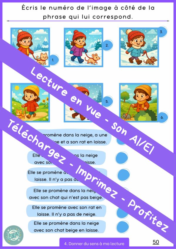 Lecture en vue - fichier lecture - sons "ei/ai" – Image 5
