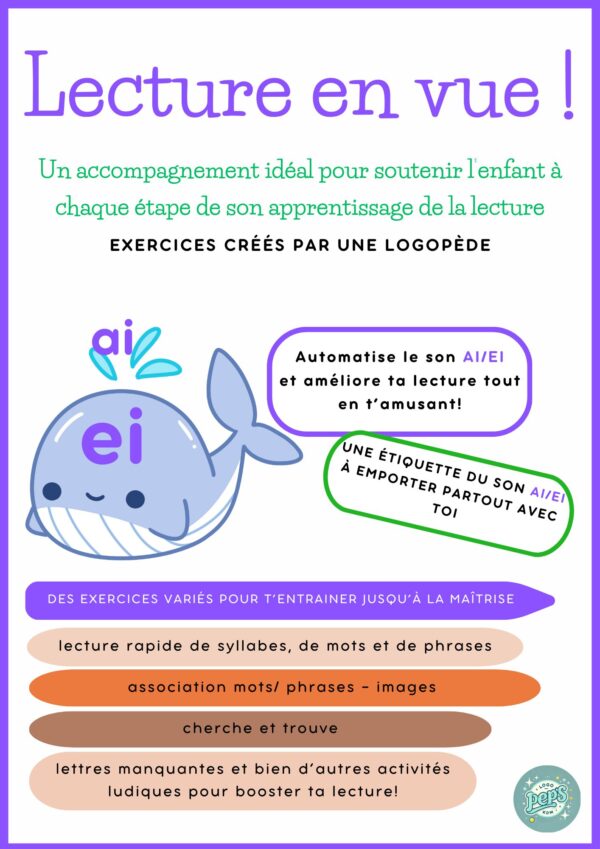 Lecture en vue - fichier lecture - sons "ei/ai"